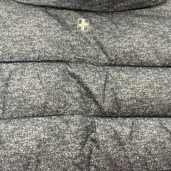 SwissTech Grey Quilted Puffer Jacket Men’s Size L Lightweight Warm Zip Up” - Picture 6 of 8